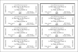 Admit One Ticket Template Free Printable Event Tickets