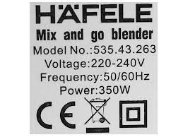 Máy xay sinh tố mini Hafele GS-621 (535.43.263) cũ chính hãng giá rẻ tiết  kiệm, có bán trả góp.