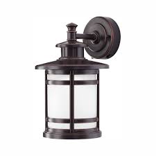 Home Decorators Collection Oil Rubbed Bronze Motion Sensor Outdoor Integrated Led Wall Lantern Sconce Jaq1691l 2 The Home Depot