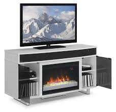 Odesos 72 Tv Stand With Glass Ember