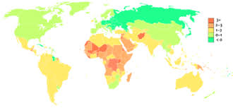 List Of Countries By Population Growth Rate Wikipedia