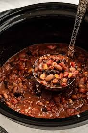 vegetarian chili slow cooker bean recipes