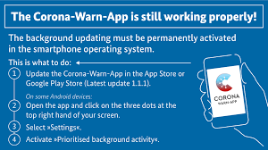 Despite of the above this update includes a number of bug fixes as well as the following new and enhanced features: Update Fur Die Corona Warn App