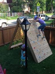 Backyard Climbing Wall For The Kids
