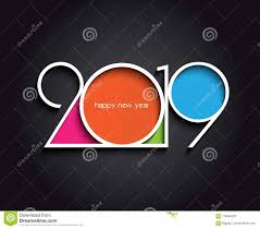 2019 New Year Background Creative Design Creating Card Stock