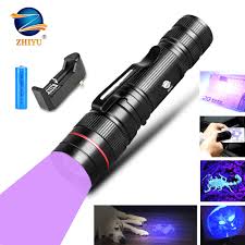 Best Discount 02d0c Uv395 Flashlight Ultraviolet Light With Zoom Function Linterna Ultravioleta Pet Urine Stains Detector Scorpion Use 14500 Battery Cicig Co