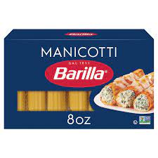 barilla manicotti pasta 8 oz box