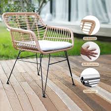 Outdoor Wicker Patio Conversation Set