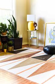 west elm inspired diy painted rug
