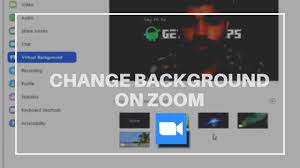 how to change background on zoom