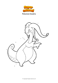 I've just colored in this picture. Coloring Page Pokemon Goodra Supercolored Com