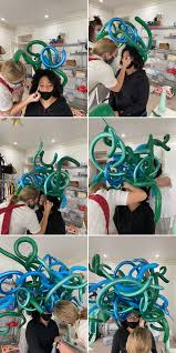 Diy medusa headdress tutorial | halloween costume. Diy Balloon Medusa Costume The House That Lars Built
