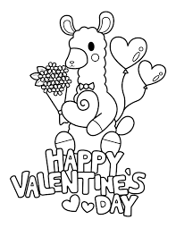 Print our love coloring pages for valentines day, for your wedding, for your friends and … be my valentine charlie brown coloring page from peanuts category. Printable Llama Happy Valentine S Day Coloring Page