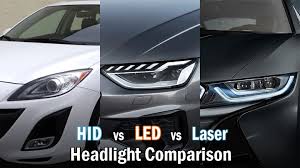 hid vs led vs laser headlights which