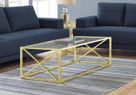Coffee Table 44 L Gold Metal With