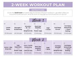free full body workout plan pdf 2 week