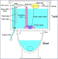 what are the parts of a toilet with