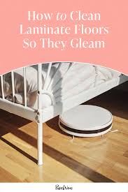 how to clean laminate floors so they
