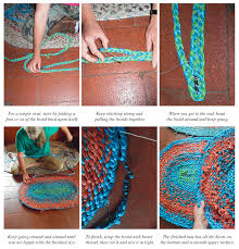 make coiled rugs from s material