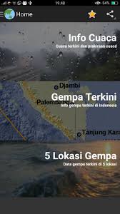 Gempa terkini di wilayah indonesia dengan magnitudo lebih dari atau sama dengan 5.0. Info Gempa Bumi Terkini Dan Cuaca For Android Apk Download
