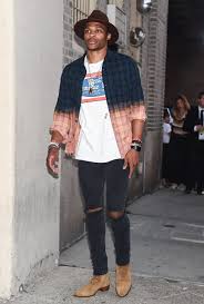 If you follow the nba even a little bit, you know that russell westbrook's style off the court is just as bold as he is on the court. Russell Westbrook Fashion Popsugar Fashion