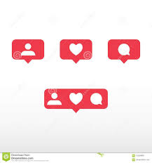 Symbols For Social Network Notification Icons Social Media