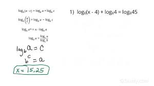 Logarithmic Expressions Equation