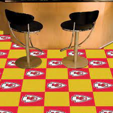 chiefs team carpet tiles 45 sq ft