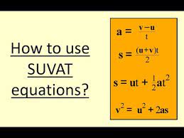 1 09 How To Use Suvat Equations