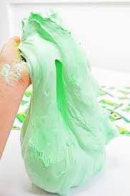 slime made with shaving cream the