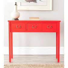 Red Wood Console Table Amh6568f
