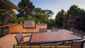 best clear cedar finish for outdoors