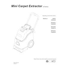 michco inc manual mini carpet extractor