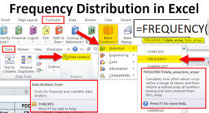 excel frequency distribution formula