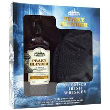 peaky blinder irish whiskey gift pack cap