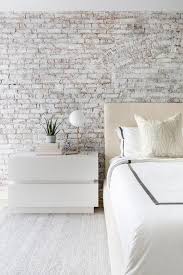 White Brick Accent Wall Design Ideas