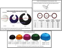 Yaalz Bangle Jumka Size Chart Thread Jewellery Silk
