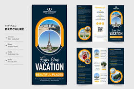 tour and travel agency tri fold brochure