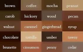 Color Name Brown Brown Shades Color Shades Color Names