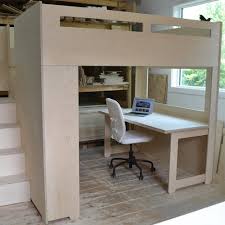 9 kid bunk beds with desk underneath