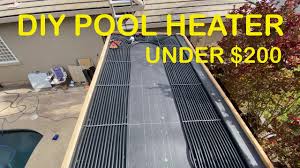 diy solar pool heater build water