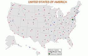 geography knowledge usa major cities