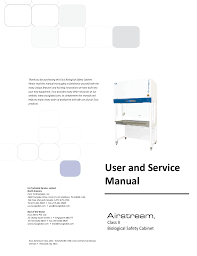 esco cl ii user and service manual