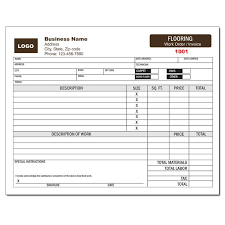 tile installation invoice forms