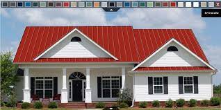 Metal Roof Colors Red Roof House