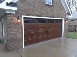 clopay walnut garage doors faux wood