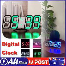 3d Led Digital Clock Table Wall