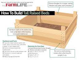 build tall raised beds for your garden