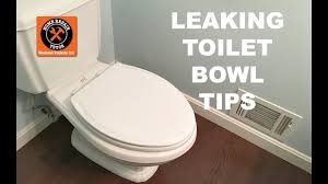 tips for fixing a leaking toilet bowl