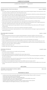 Ssc from icse in 2005 with 63% marks. Solar Engineer Resume Sample Mintresume